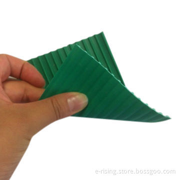 Anti-slip PVC floor mat, green strip, 2.0mm thickness